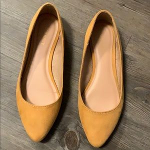 Old Navy yellow suede flats
